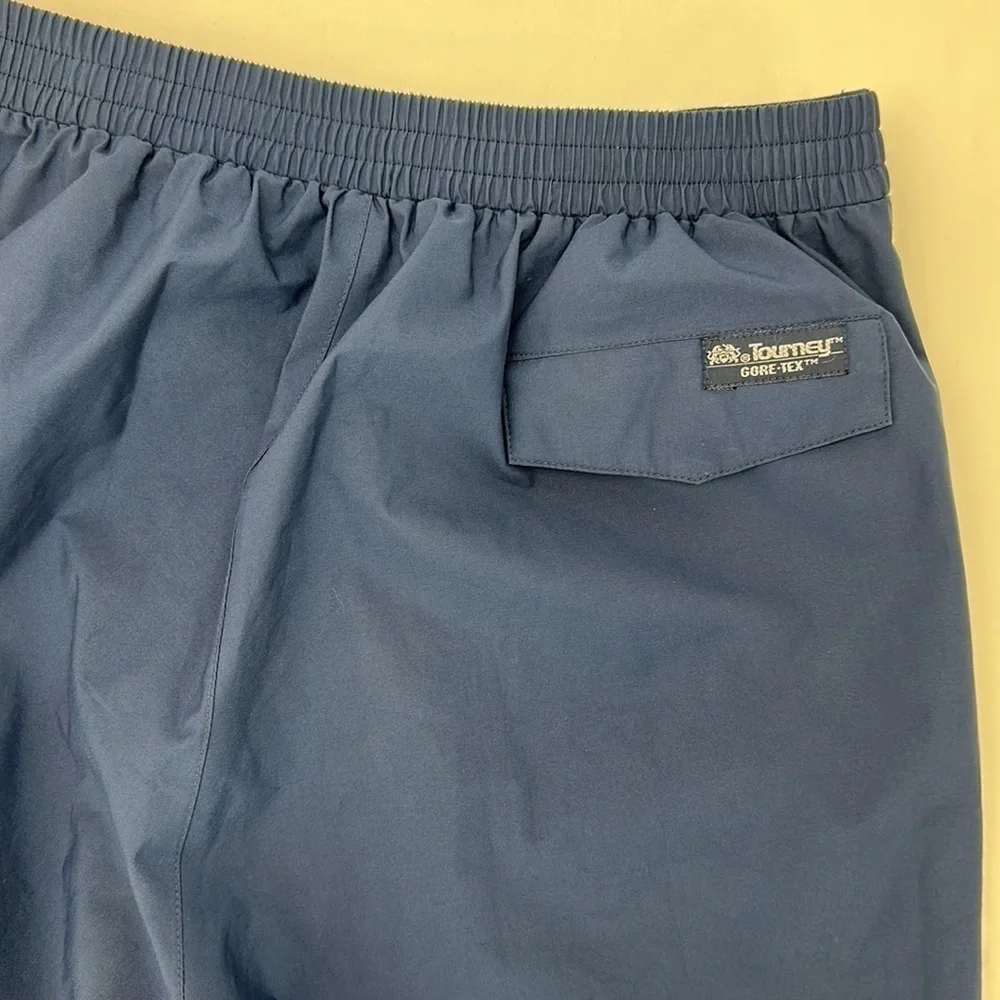 Tourney Gore Tex Waterproof Breathable Pants XL Blue Lightweight All Wea…‎